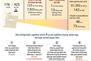 Số liệu về phòng chống tham nhũng 6 tháng đầu năm