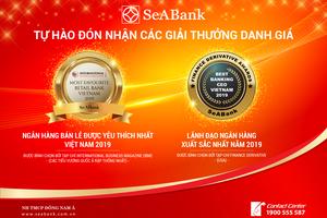 SeABank được vinh danh nhiều giải thưởng quốc tế uy tín