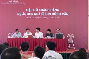 Dự án TNR Stars Đồng Văn: Chậm thủ tục, chủ đầu tư chi trả lãi suất cho khách hàng
