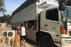 Phát hiện ôtô tải chở hơn 300 bộ điều hòa không có giấy tờ hợp lệ