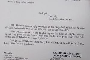 Chỉ đạo các cơ quan chức năng kiểm tra nội dung Báo Thanh tra nêu