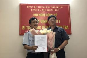 Công bố quyết định chuẩn y Bí thư Đảng uỷ Báo Thanh tra đối với ông Trần Đăng Vinh