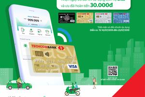  Ví điện tử Moca trên ứng dụng Grab liên kết Techcombank