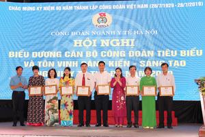Tôn vinh công đoàn tiêu biểu và sáng kiến sáng tạo ngành Y tế Thủ đô