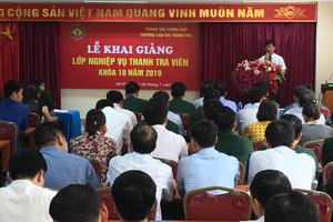 Khai giảng lớp thanh tra viên K10