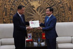 Tổng Thanh tra tiếp xã giao Đoàn Ban Thanh tra và Kiểm toán Hàn Quốc