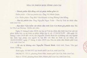 Hủy Bản án sơ thẩm số 28/2019/HSST