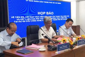 Giải quyết chính sách cho các hộ dân tại dự án Khu công nghệ cao