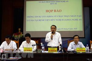 Sự cố chạy thận nhân tạo ở Nghệ An: Hệ thống dẫn nước không đảm bảo