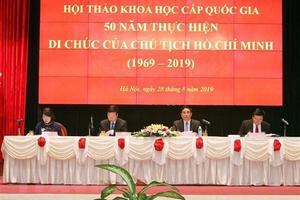 Di chúc của Chủ tịch Hồ Chí Minh là văn kiện lịch sử vượt thời gian