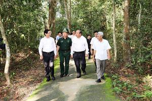 Phó Thủ tướng Trương Hòa Bình thăm vùng chiến khu cách mạng Tây Ninh