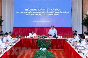 Thủ tướng chủ trì họp Tiểu ban KT-XH với khu vực miền Trung Tây Nguyên