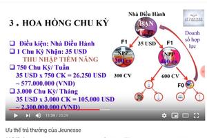 Cảnh báo hoạt động kinh doanh đa cấp với sản phẩm Jeunesse 