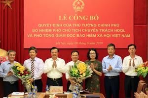 Công bố quyết định của Thủ tướng Chính phủ bổ nhiệm lãnh đạo BHXH Việt Nam