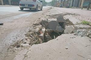 Nhếch nhác tuyến đường trung tâm thị trấn Triệu Sơn