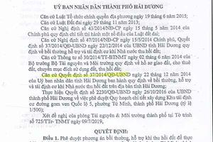 Quyết định số 3196/QĐ-UBND có đúng pháp luật không?