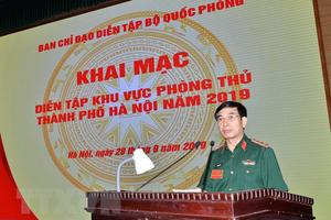 Khai mạc diễn tập khu vực phòng thủ thành phố Hà Nội năm 2019