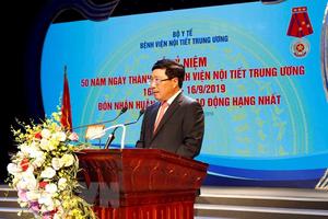 Phó Thủ tướng Phạm Bình Minh dự lễ kỷ niệm 50 năm thành lập Bệnh viện Nội tiết Trung ương 