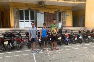 Bắt 3 đối tượng trộm xe máy đưa đi tỉnh khác tiêu thụ