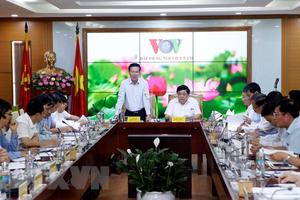 Ông Võ Văn Thưởng làm việc với VOV về công tác phòng chống tham nhũng