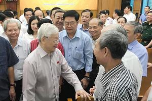 Cử tri Hà Nội gửi gắm điều gì khi tiếp xúc với Tổng Bí thư, Chủ tịch nước?