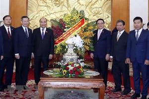Thủ tướng Nguyễn Xuân Phúc chúc mừng Ban Đối ngoại TW Đảng
