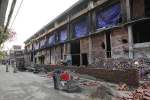 Hoàn thành việc tiêu tẩy hiện trường vụ cháy Công ty Rạng Đông