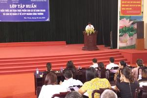 Tập huấn, phổ biến kiến thức cho cán bộ quản lý ATTP ngành Công thương