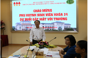 Trường Đại học Kinh doanh và Công nghệ Hà Nội:  Tổ chức Buổi gặp mặt phụ huynh sinh viên Khóa 24 