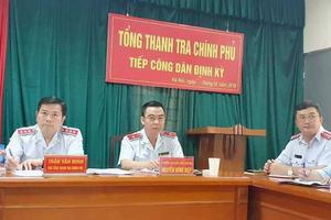 Phó Tổng Thanh tra Trần Văn Minh tiếp công dân xã Phổ Thạnh