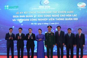 Viettel và Ban Quản lý Khu Công nghệ cao Hòa Lạc hợp tác chiến lược