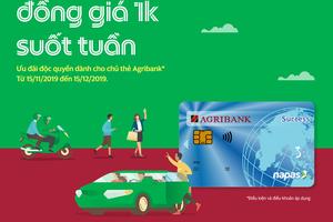 Cùng thẻ Agribank đi Grab 1k suốt tuần