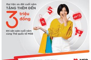 Quẹt thẻ hoàn tiền, tặng thêm tới 3 triệu đồng 