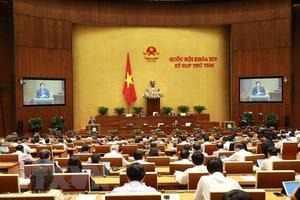Kỳ họp thứ 8, Quốc hội khóa XIV: Cho ý kiến ba dự án Luật
