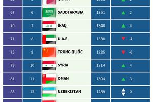 Tuyển Việt Nam vươn lên thứ hạng FIFA tốt nhất 20 năm qua