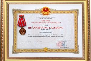 Thanh tra Bộ Y tế đón nhận Huân chương Lao động hạng Nhất