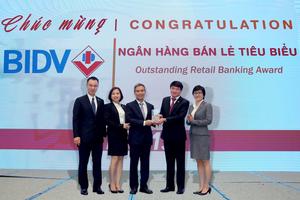 BIDV nhận cú đúp Giải thưởng Ngân hàng Việt Nam tiêu biểu