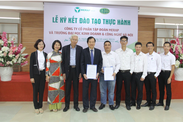 Trường Đại học Kinh doanh & Công nghệ Hà Nội và Công ty Merap ký hợp ...