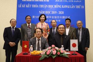 Lễ Ký kết thỏa thuận học bổng Kawai lần thứ 18