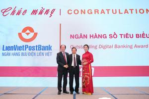 LienVietPostBank được vinh danh giải thưởng Ngân hàng số tiêu biểu