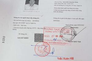 Xuất hiện chứng chỉ giả tại dự án thuộc Bộ Giao thông vận tải