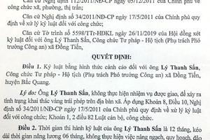 Sẽ có hình thức kỷ luật đối với Chủ tịch UBND xã Đồng Tiến