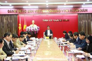 Ban Chỉ đạo TW về phòng, chống tham nhũng làm việc với tỉnh Quảng Ninh