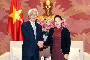 Chủ tịch Quốc hội Nguyễn Thị Kim Ngân tiếp Phó Chủ tịch Thượng viện Nhật Bản