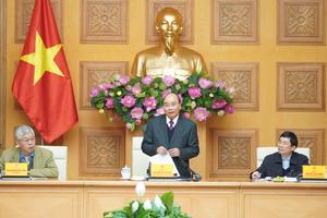 Thủ tướng làm việc với Tổ tư vấn kinh tế
