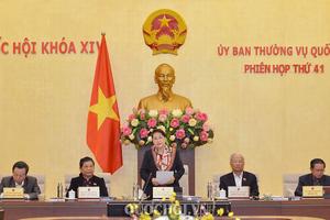 Sáng nay khai mạc phiên họp thứ 42 của Ủy ban Thường vụ Quốc hội