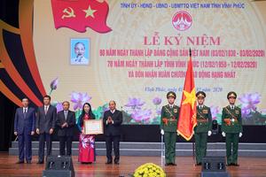 Thủ tướng dự Lễ kỷ niệm 70 năm thành lập tỉnh Vĩnh Phúc 