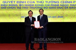 Công bố Quyết định điều động, bổ nhiệm tân Thứ trưởng Bộ Giáo dục