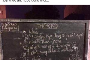 Bác tin đồn 4 người ở Hà Nội nhiễm nCoV