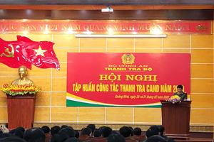 Tập huấn công tác thanh tra CAND năm 2020
